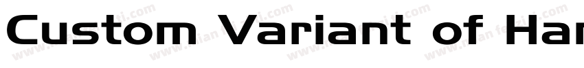 Custom Variant of Handel Gothic字体转换